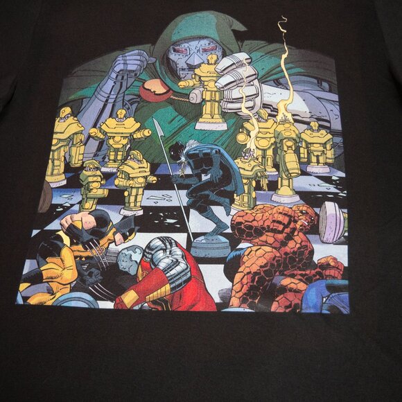 Marvel Doctor Doom Doomwar #3 Comic Cover Mens XL Black Tee T Shirt Casual NWT - Picture 4 of 12